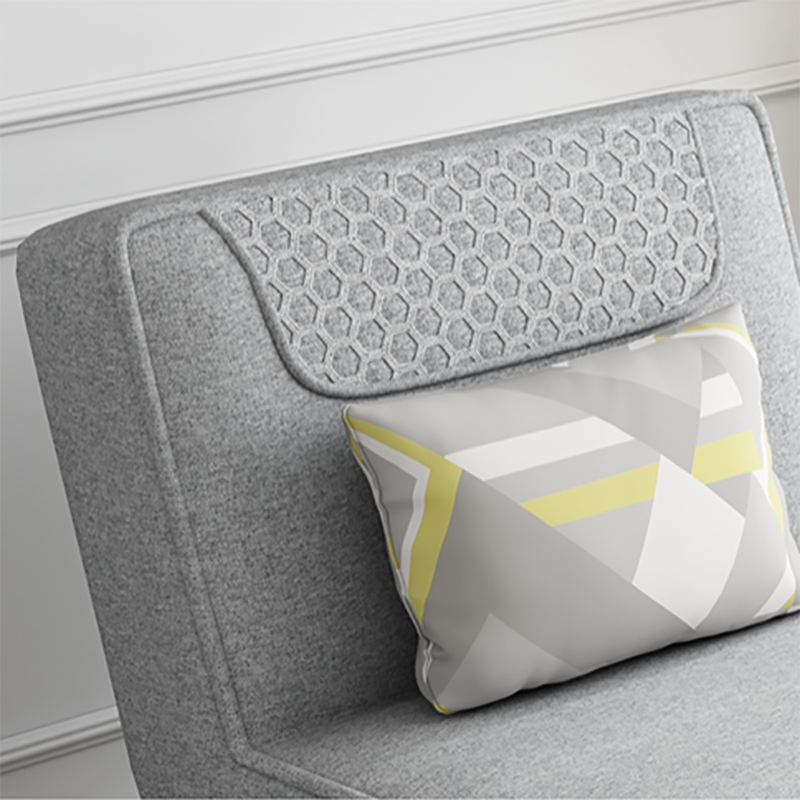 Living Room Armless Chaise Lounge Modern Chaise Lounge with Linen Upholster