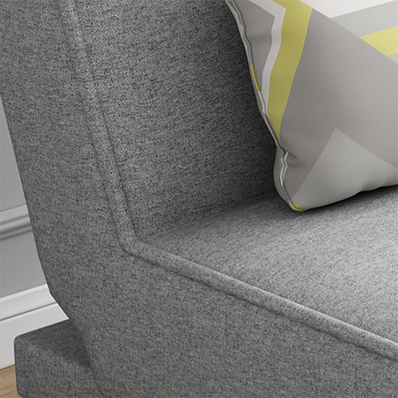 Living Room Armless Chaise Lounge Modern Chaise Lounge with Linen Upholster