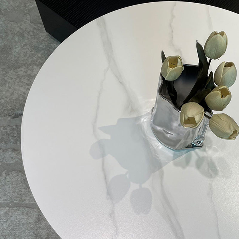 Abstract Coffee or End Table Contemporary Slate Coffee Cocktail Table