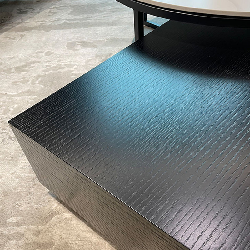 Abstract Coffee or End Table Contemporary Slate Coffee Cocktail Table