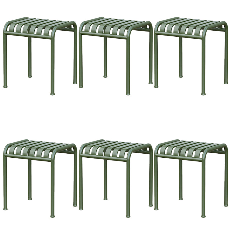 Contemporary Patio Dining Chair Metal Outdoor Chair Armchair