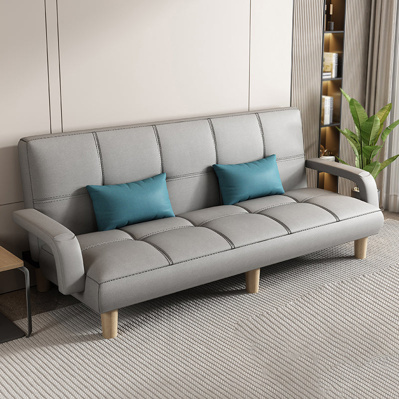 Scandinavian Futon Sleeper Sofa Bed Biscuit Back Futon Sleeper Sofa