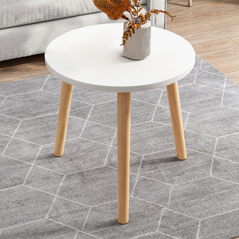 Modern Wooden Coffee Table Oval Bunching Coffee Table Set for Living Room