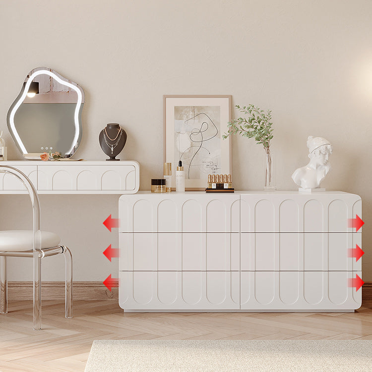 Lighted Mirror Makeup Vanity Desk in Wood Vanity Dressing Table Set for Bedroom