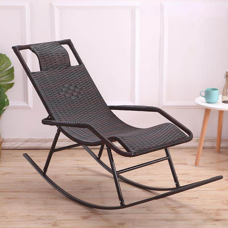 Indoor Rattan Rocking Chair Mid-Century Modern Rocking Chair