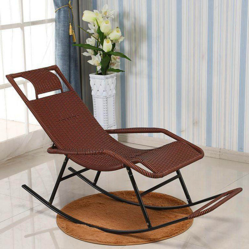 Indoor Rattan Rocking Chair Mid-Century Modern Rocking Chair