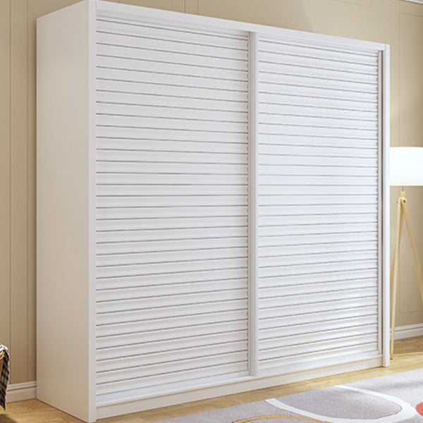 Contemporary Style Wardrobe Armoire Wood Armoire with Sliding Door for Bedroom