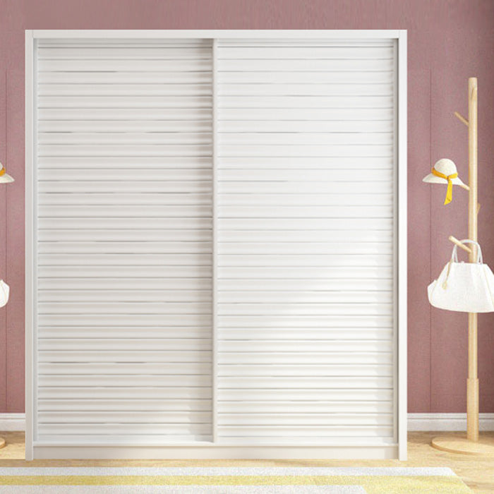 Contemporary Style Wardrobe Armoire Wood Armoire with Sliding Door for Bedroom