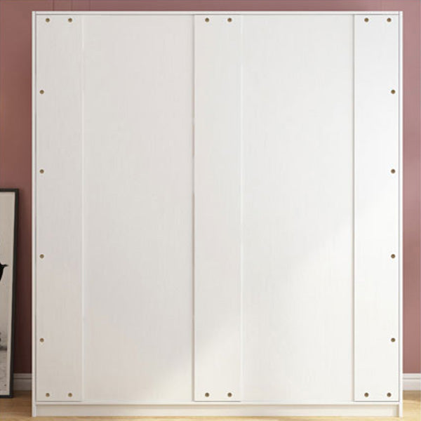 Contemporary Style Wardrobe Armoire Wood Armoire with Sliding Door for Bedroom
