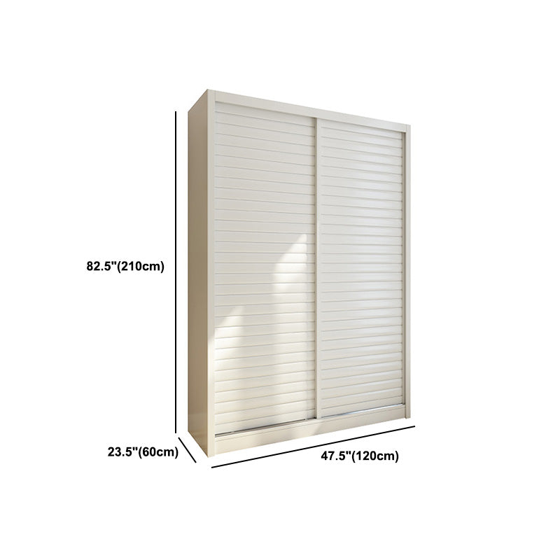 Contemporary Style Wardrobe Armoire Wood Armoire with Sliding Door for Bedroom