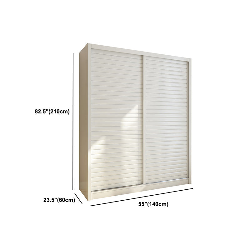 Contemporary Style Wardrobe Armoire Wood Armoire with Sliding Door for Bedroom