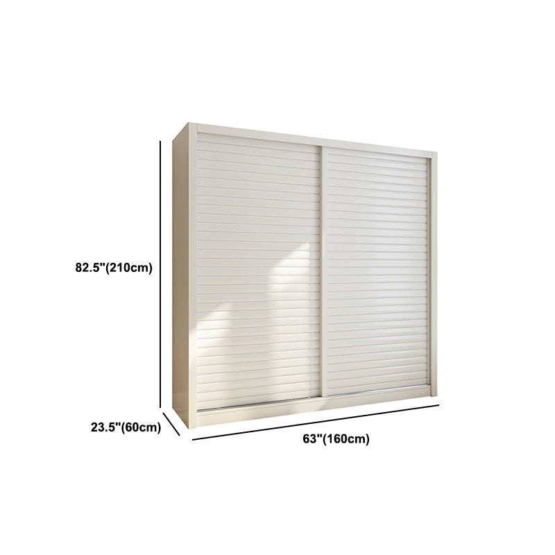 Contemporary Style Wardrobe Armoire Wood Armoire with Sliding Door for Bedroom