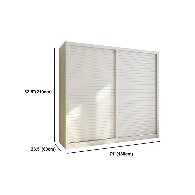 Contemporary Style Wardrobe Armoire Wood Armoire with Sliding Door for Bedroom
