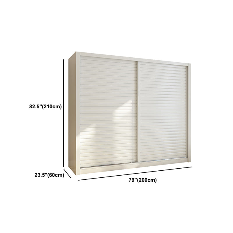 Contemporary Style Wardrobe Armoire Wood Armoire with Sliding Door for Bedroom
