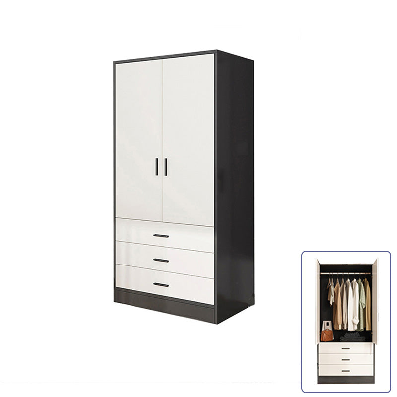 Rectangular Wardrobe Cabinet Modern Simple Wooden Wardrobe Closet