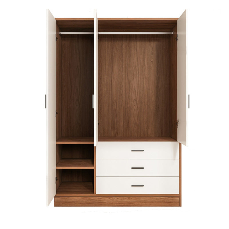 Rectangular Wardrobe Cabinet Modern Simple Wooden Wardrobe Closet