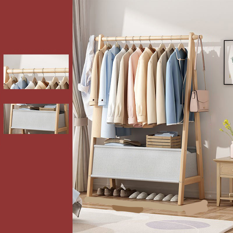 Wooden Open Wardrobe Modern Minimalist Bedroom Wardrobe Armoire