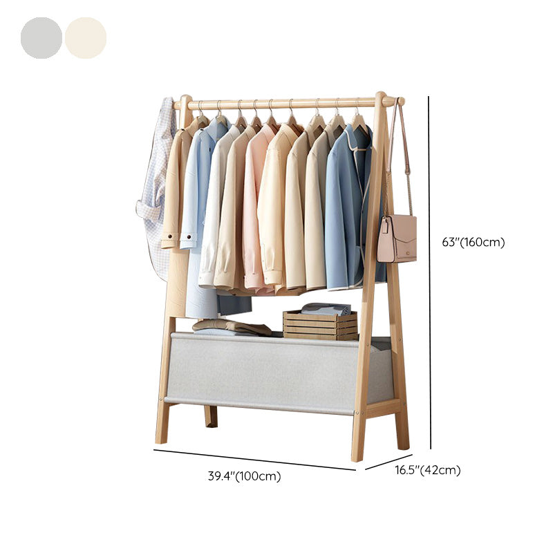 Wooden Open Wardrobe Modern Minimalist Bedroom Wardrobe Armoire