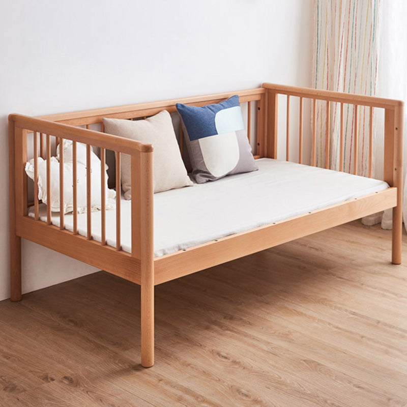 Washed Natural Nursery Crib Modern Nursery Crib with Mattress