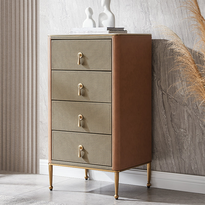 Glam Vertical Dresser 3/4/5 Drawers Storage Dresser for Living Room