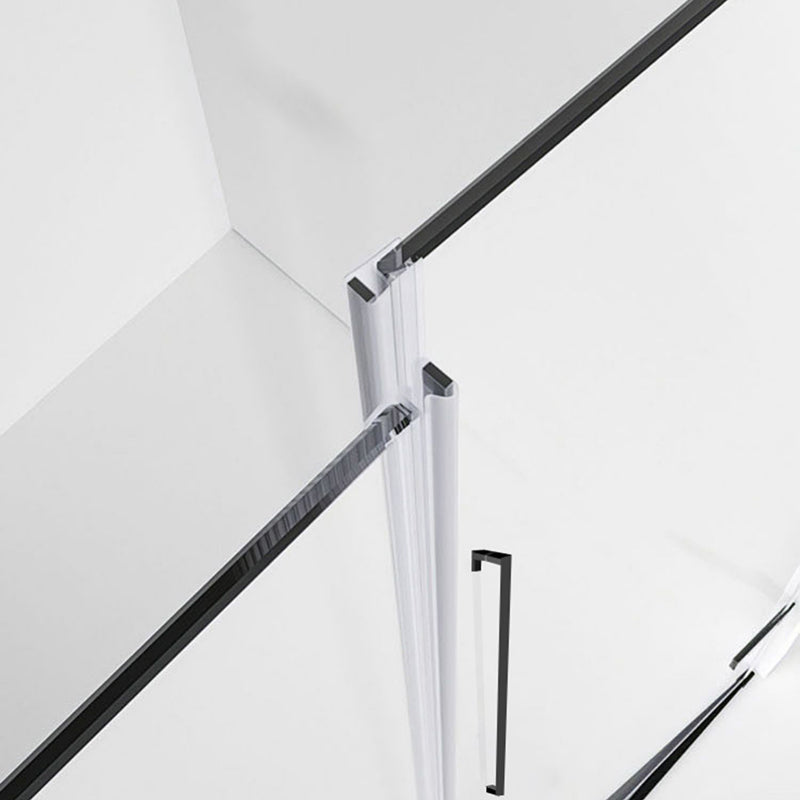 Frameless Hinged Shower Bath Door Transparent Glass Shower Screen