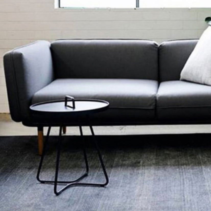 Modern Style Round Side Table Aluminum Rust Resistant Patio Table