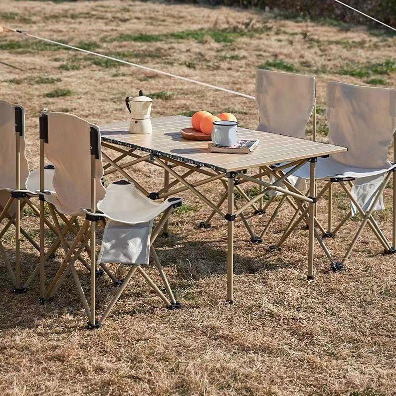 Industrial Outdoor Camping Table Aluminum Removable Patio Table