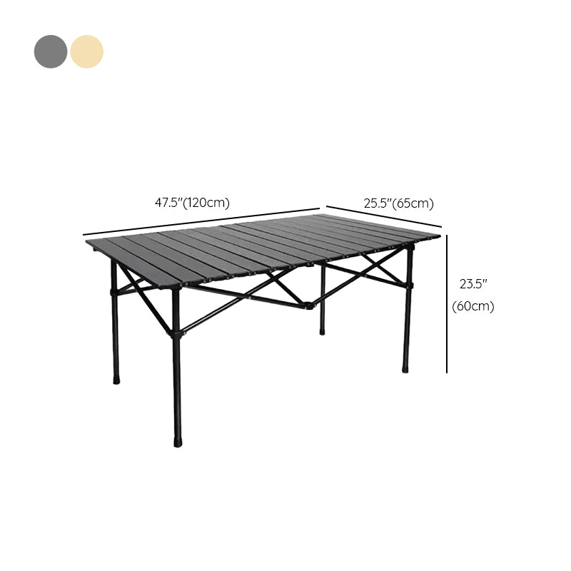 Industrial Outdoor Camping Table Aluminum Removable Patio Table