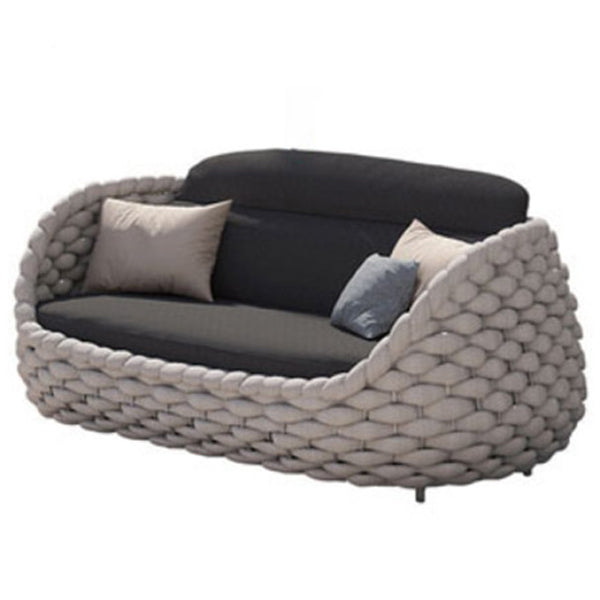 Metal Outdoor Patio Fade Resistant Sofa Patio Sofa with Cushions