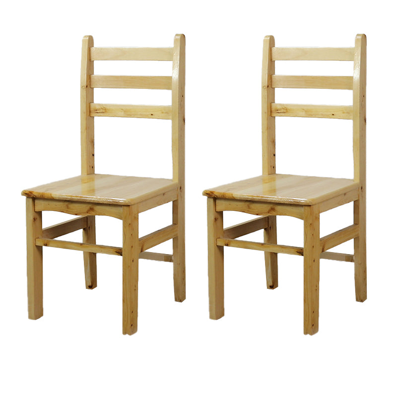 Ladder Back Side Chair Solid Wood Dining Chair for Dining Room