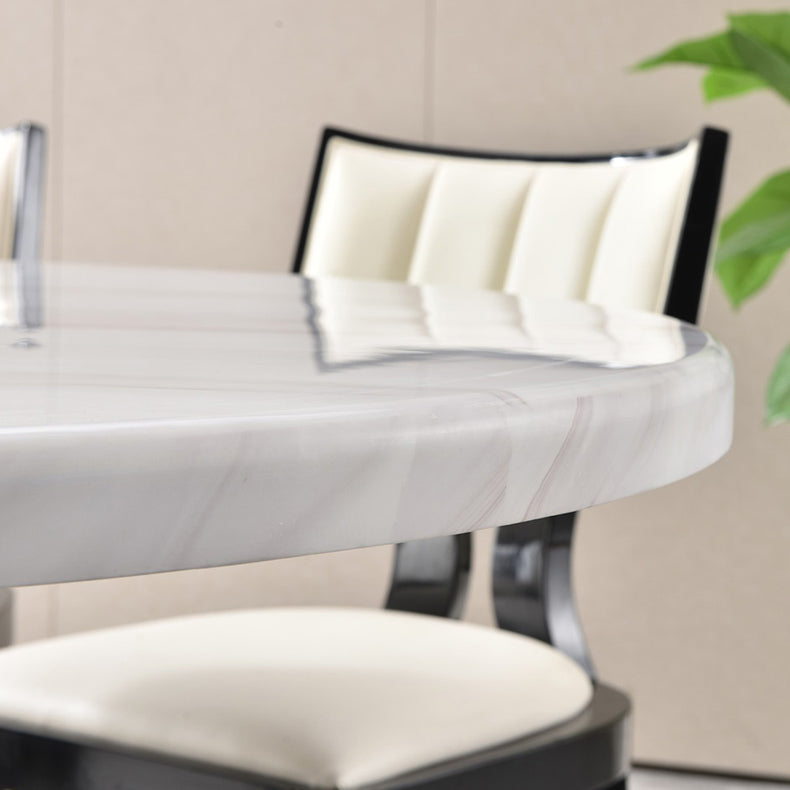 Round Table Convertible Dining Table for Kitchen Dining Room