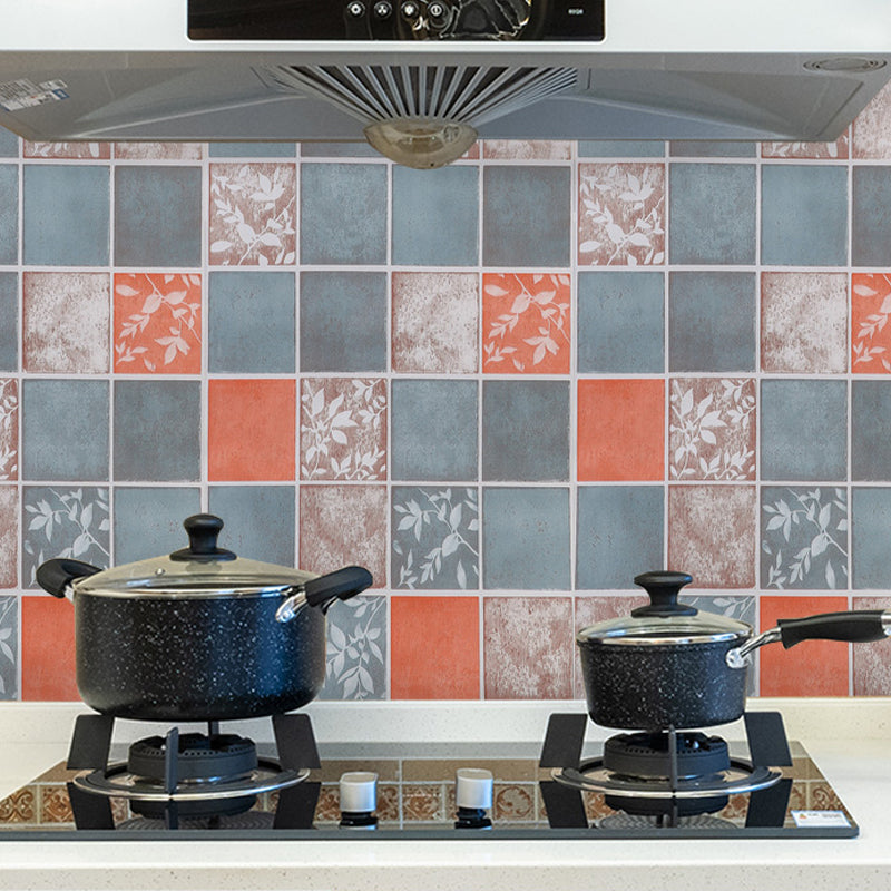 Modern Peel and Stick Backsplash Wall Tile PVC Wallpaper for Kitchen