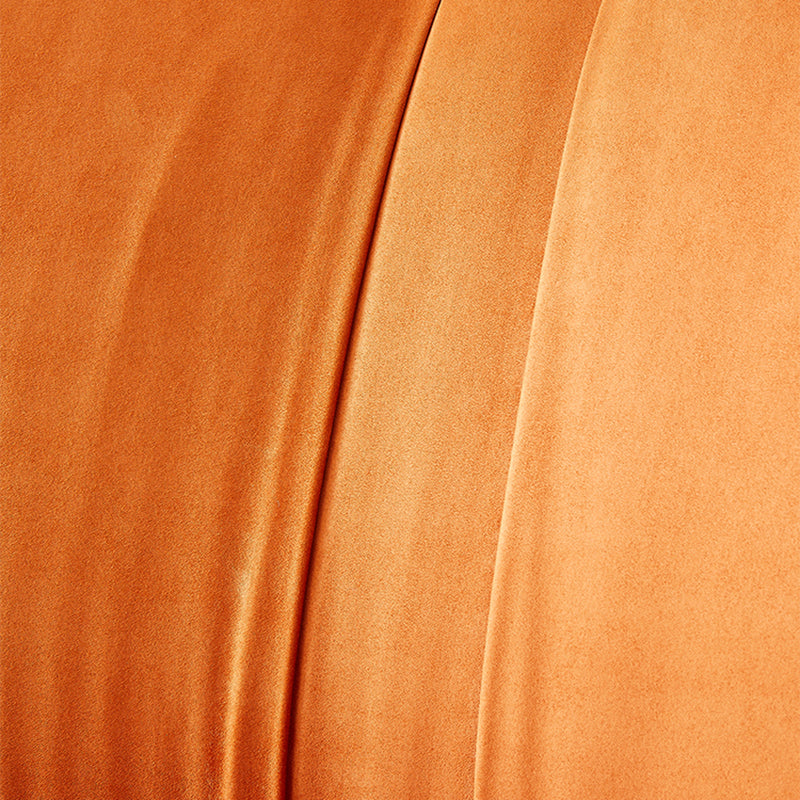 Swivel Parsons Chair with Round Metal Base and Fixed Back for Living Room