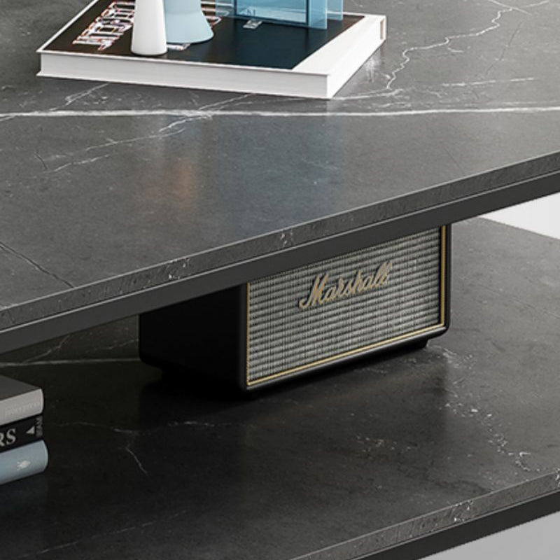 Rectangle Cocktail Table Frame Single Coffee Table with Shelf
