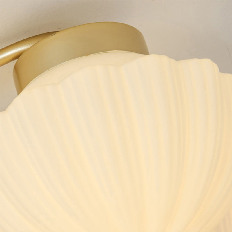 Modern Simple Iron Ceiling Light Hemisphere Shape Ceiling Lamp for Bedroom