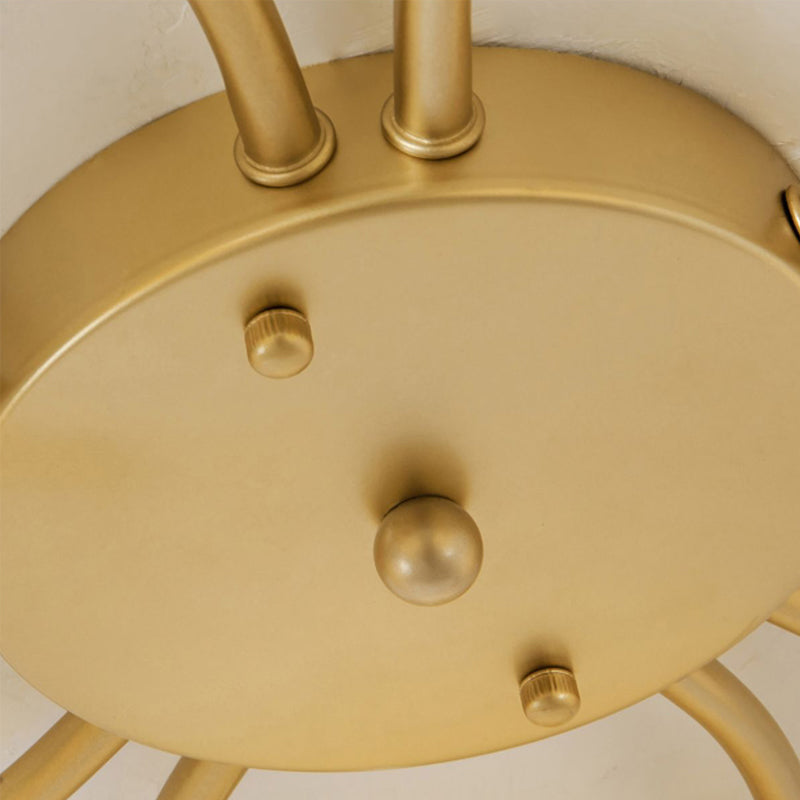 Modern Simple Iron Ceiling Light Hemisphere Shape Ceiling Lamp for Bedroom