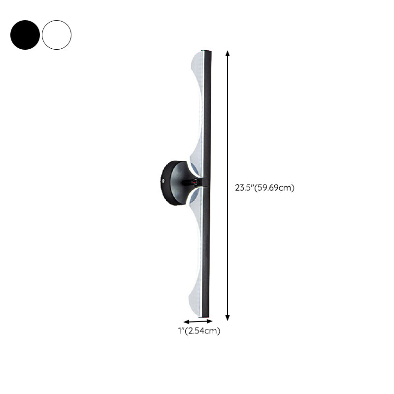 1 Light Linear Wall Mounted Lamp Contemporary Metal Wall Lighting Ideas