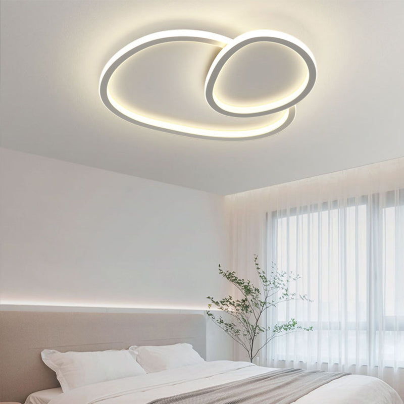 Modern Flush Mount Ceiling Fixture Metal Flush Ceiling Light for Living Room