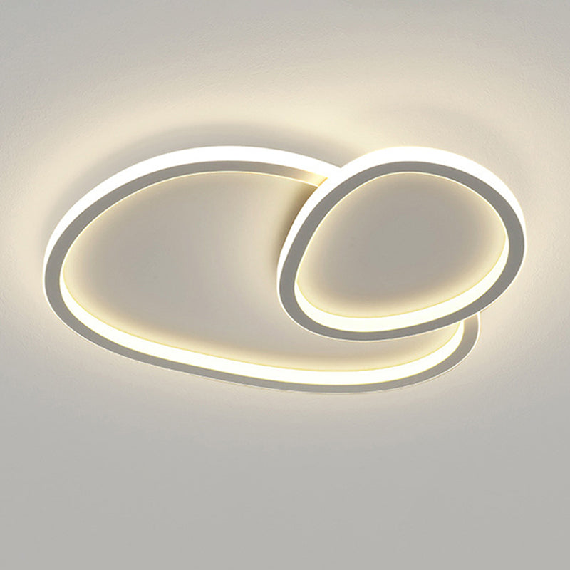 Modern Flush Mount Ceiling Fixture Metal Flush Ceiling Light for Living Room