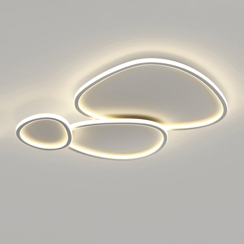Modern Flush Mount Ceiling Fixture Metal Flush Ceiling Light for Living Room