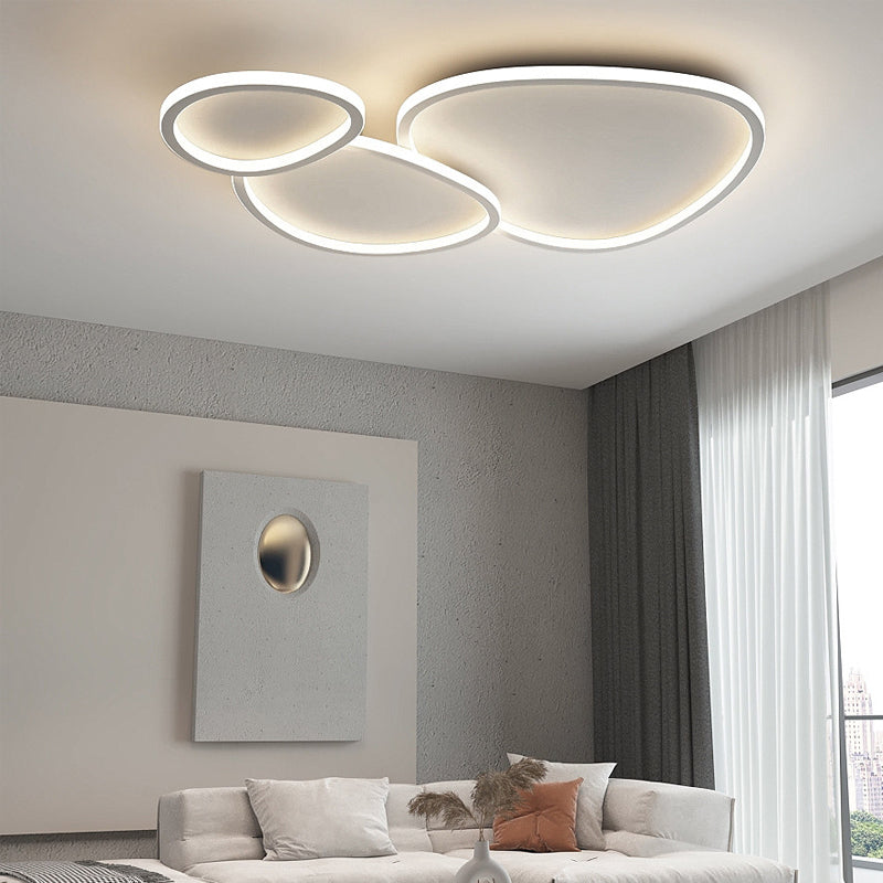 Modern Flush Mount Ceiling Fixture Metal Flush Ceiling Light for Living Room