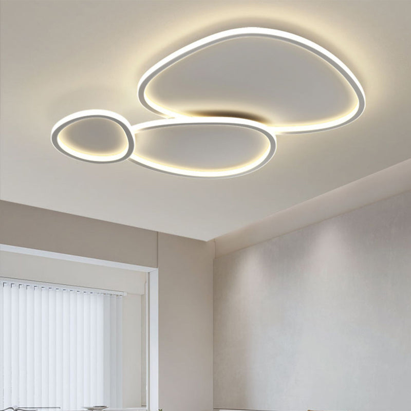 Modern Flush Mount Ceiling Fixture Metal Flush Ceiling Light for Living Room