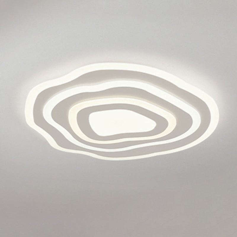 Modern Unique Shape Flush Mount Ceiling Fixture 4 Light Flush Ceiling Light
