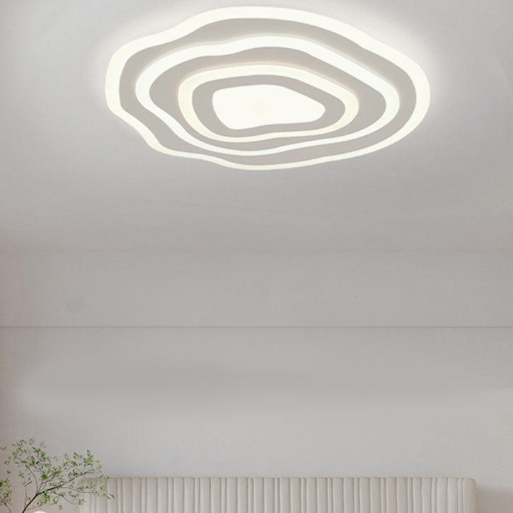 Modern Unique Shape Flush Mount Ceiling Fixture 4 Light Flush Ceiling Light