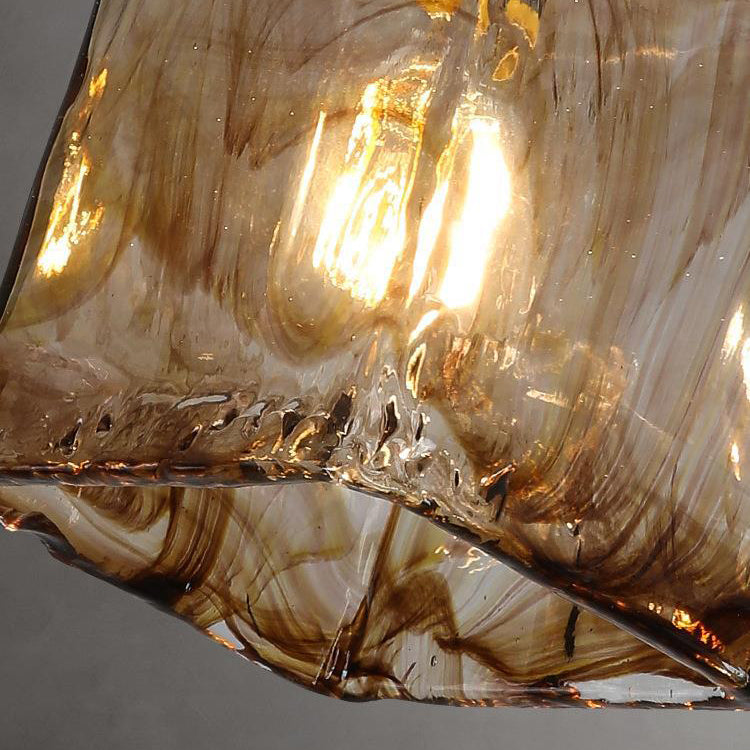 Nordic Style Copper Ceiling Light Geometry Shape Ceiling Lamp for Living Room