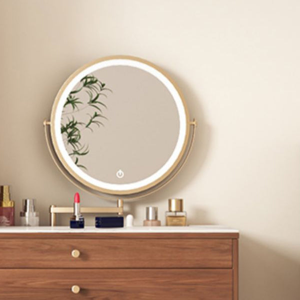 Modern Solid Wood Table Makeup Vanity with Drawers for Bedroom