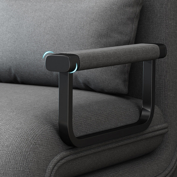 Scandinavian Pillow Included Futon Frame Square Arms Convertible Sofas