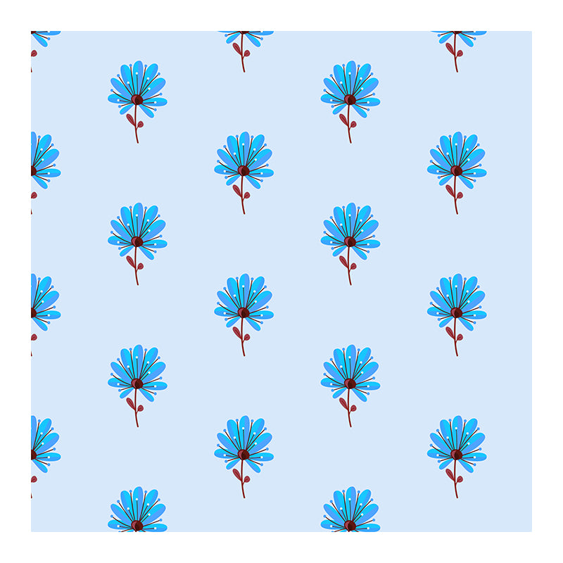 Plant Resistant Mural Wallpaper Illustration Sleeping Room Wall Mural