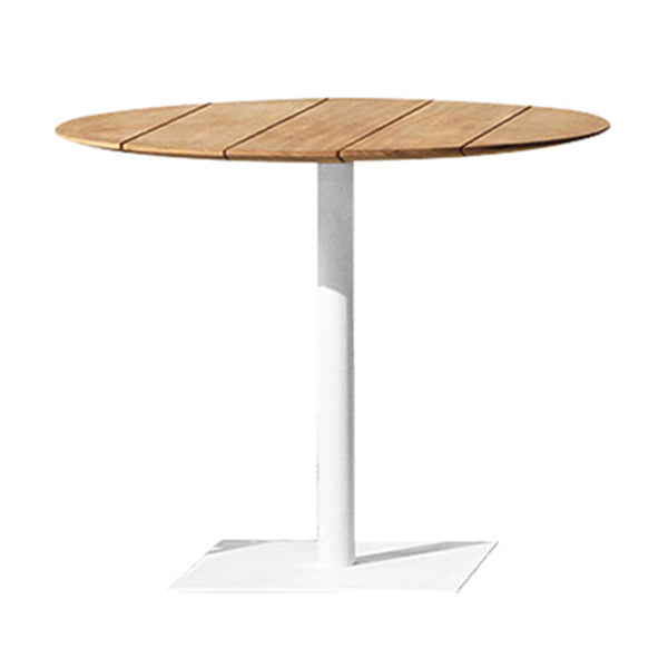 Modern Geometric Courtyard Table Stainless Steel Outdoor Table