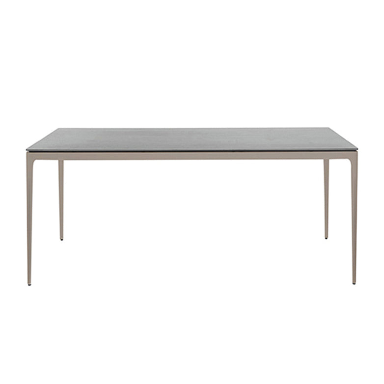 Modern Geometric Courtyard Table Stainless Steel Outdoor Table
